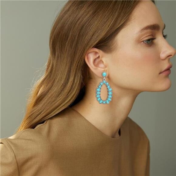 12 Pieces Leather Western Jewelry Set for Women Bohemian Costume Jewels - Picture 5 of 8